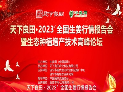 2023’全國生姜行情報告會暨生態種植增產技術高峰論壇成功舉辦 ()