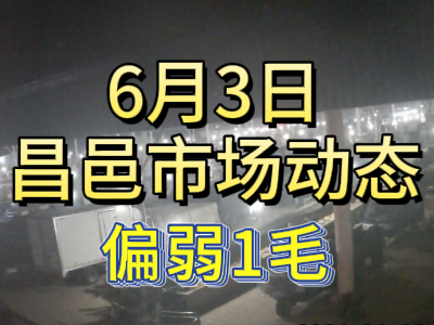 6月3日 琨福市場大姜價格（偏弱1毛） ()