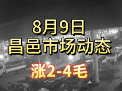 8月9日 琨福市場大姜價格（漲2-4毛） ()